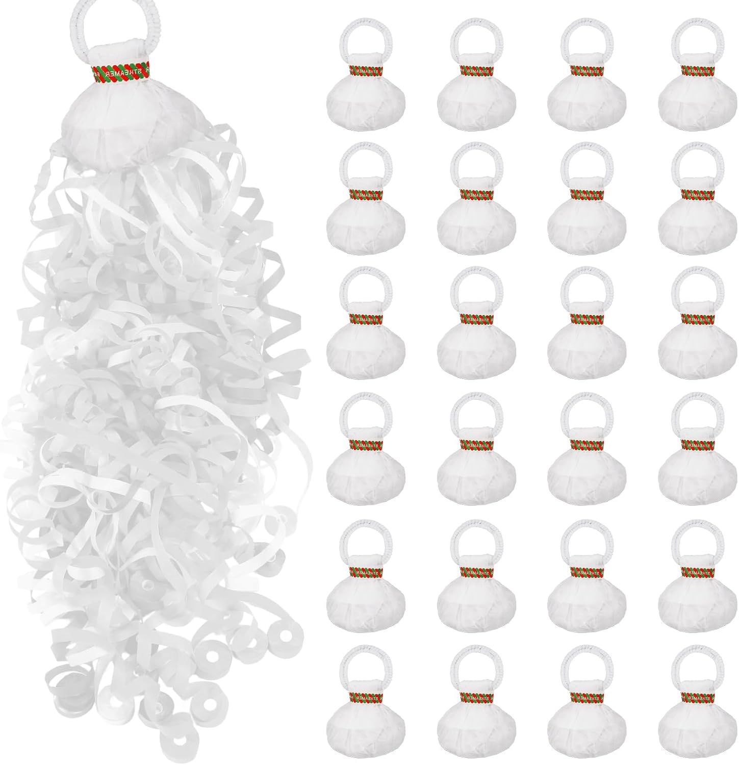 Confetti Cannon Tube - 10pcs Hand Throw Streamers White Paper