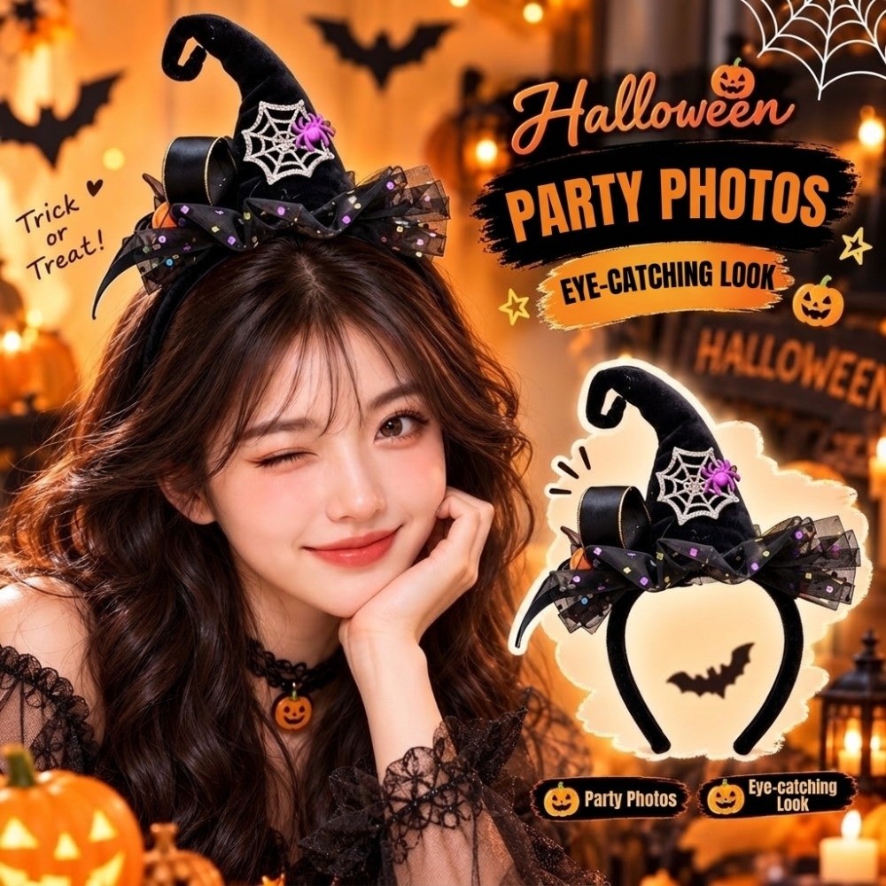 Funny Spider Halloween Headban - đánh giá và giá Party Hat Cone