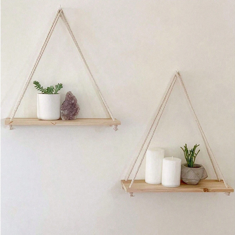Wooden Swing Hanging Hemp Rope - đánh giá và giá Flower Wall Panel
