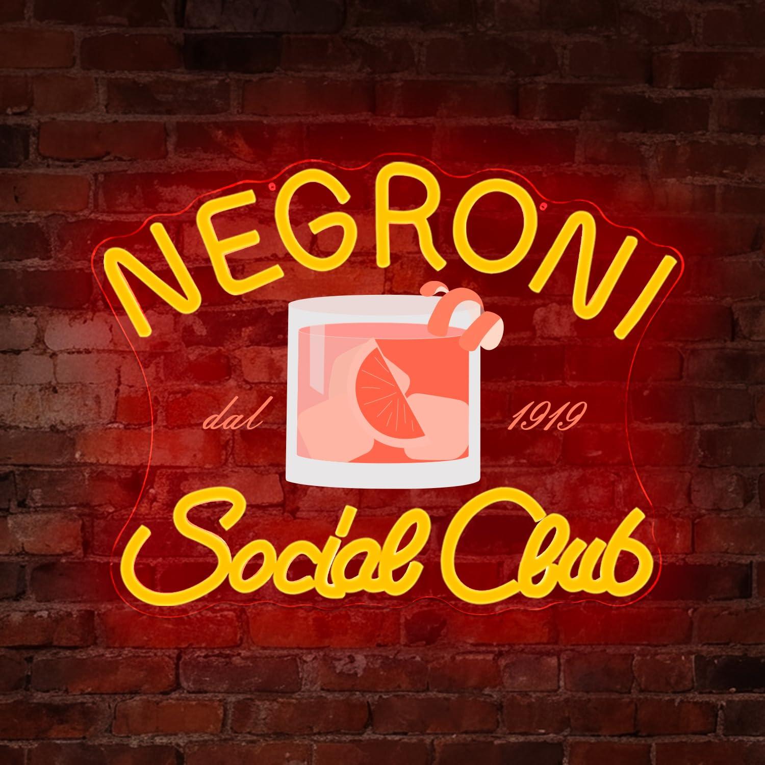 Negroni Social Club Neon Sign  - đánh giá và giá Neon Sign Party