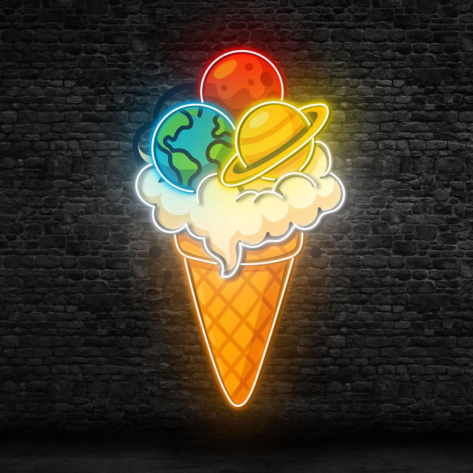 Ice Cream Neon Sign for Wall D - đánh giá và giá Neon Sign Party