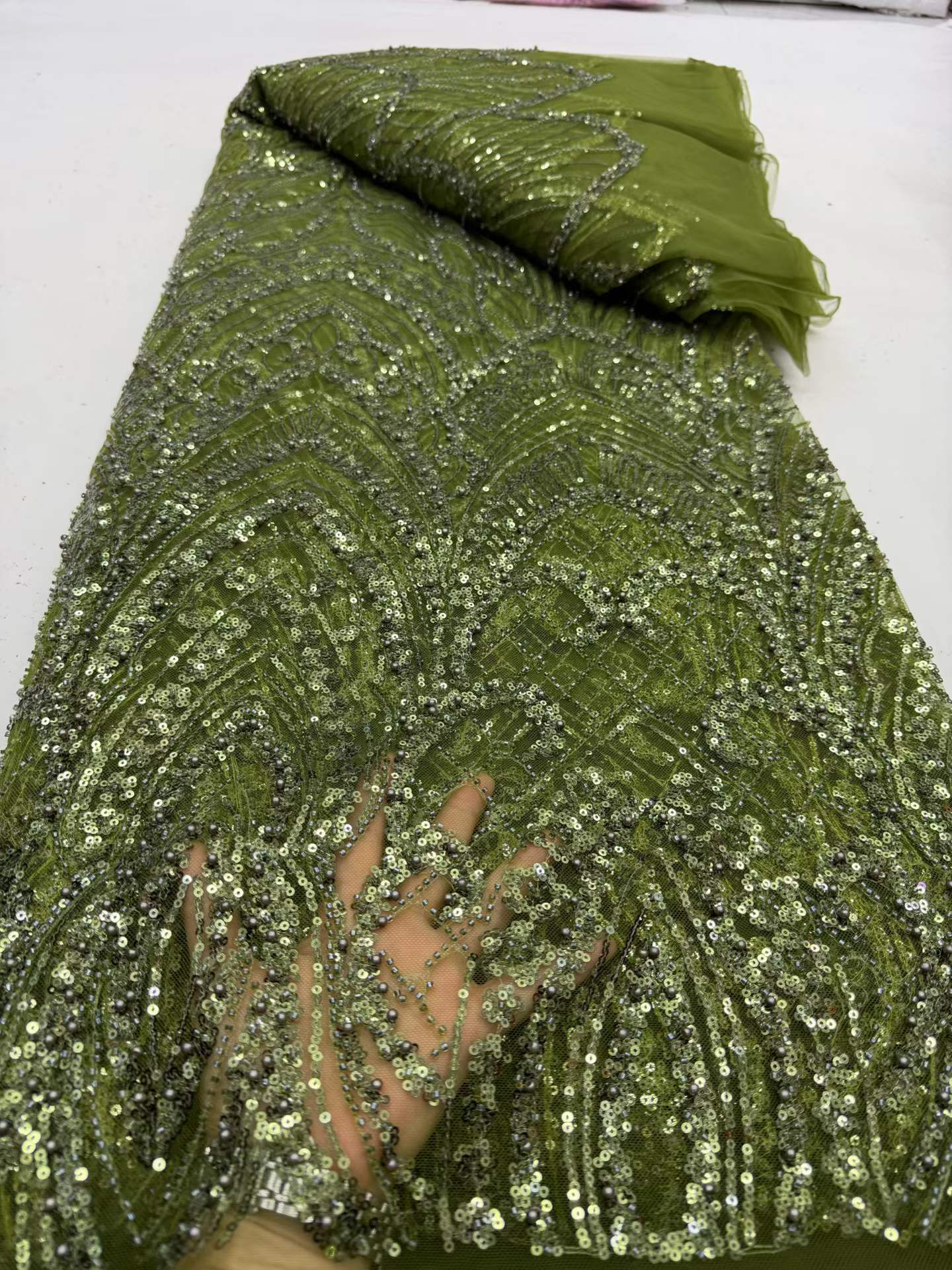 Luxury African Lace Fabric 202 - đánh giá và giá Glitter Tablecloth